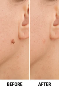 Skin tags removal Borehamwood before and after