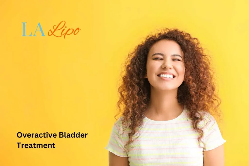 woman smiling about overactive bladder treatment Borehamwood solutions