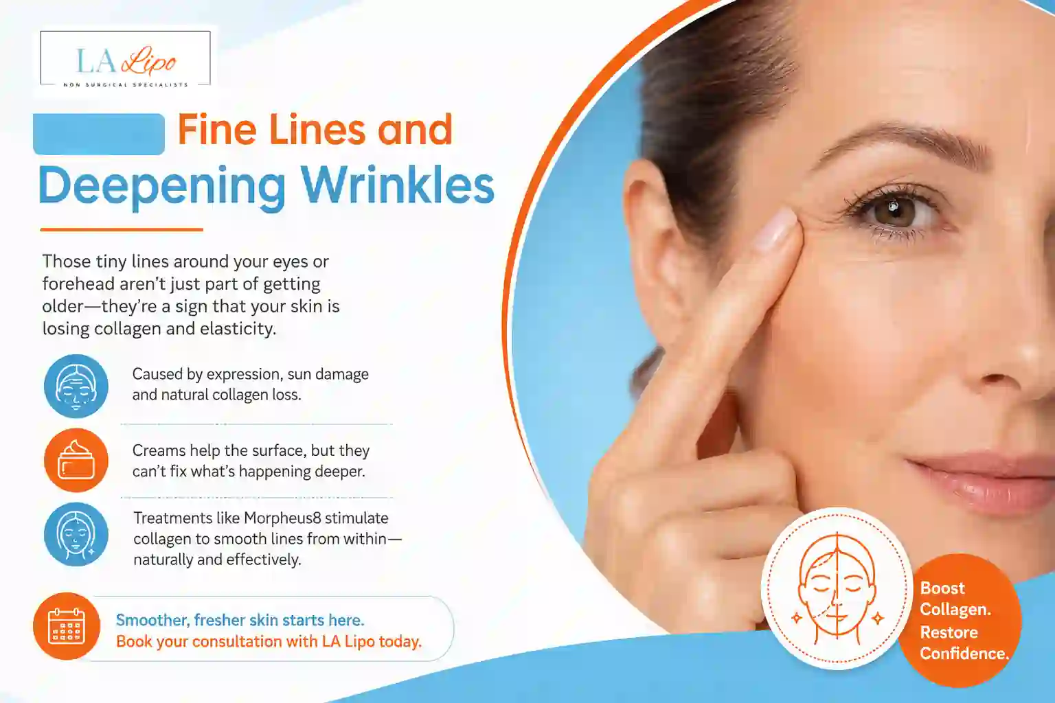 Sign #2: Fine Lines and Deepening Wrinkles Borehamwood